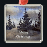 Ornamento de Winter Wonderland<br><div class="desc">Ornamentos navideños alegres y luminosos tomados de mis pinturas acuarelas originales. Decoración nueva y única para su decoración de vacaciones.</div>