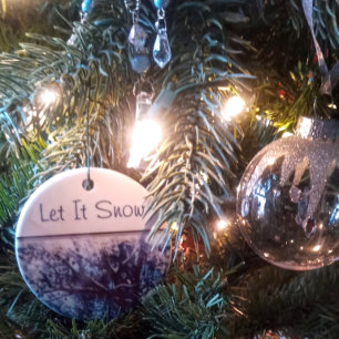 Ornamento de Winter Wonderland "Let it Snow"