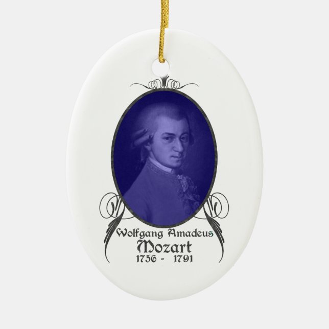 Ornamento de Wolfgang Amadeus Mozart (Frente)