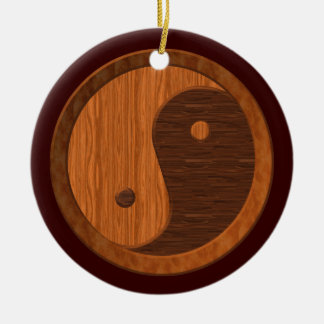 Ornamento de Wooden Yin Yang