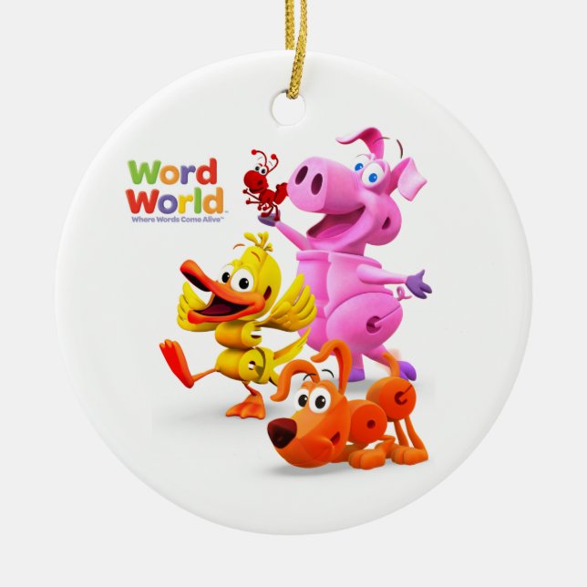 Ornamento de WordFriends de WordWorld (Frente)