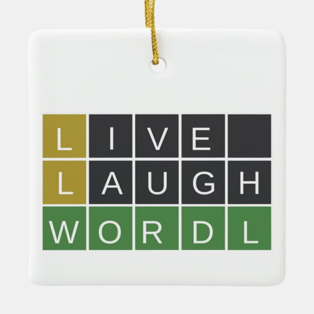 Ornamento de Wordle (Anverso)