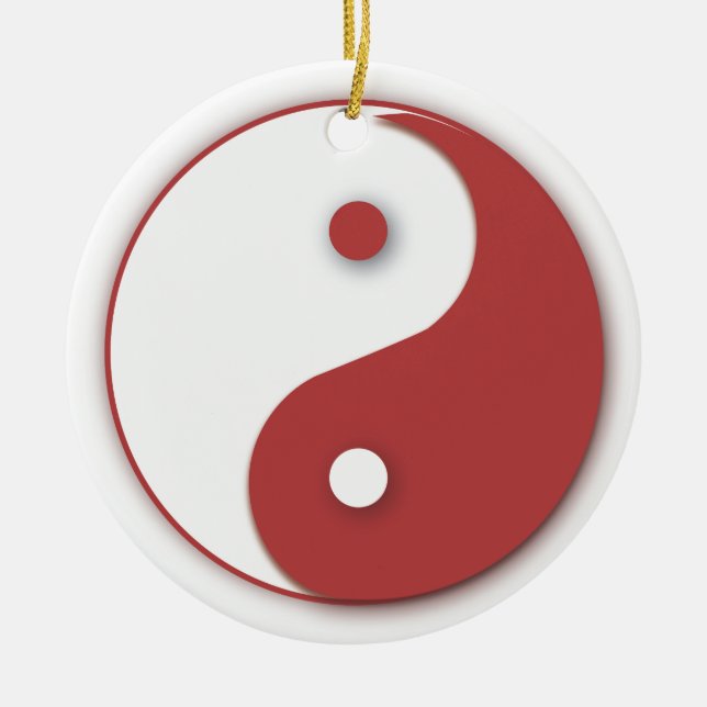 Ornamento de Yinyang Rojo (Frente)