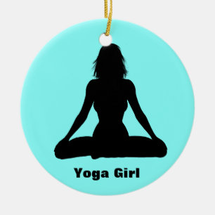 Ornamento de yoga personalizado