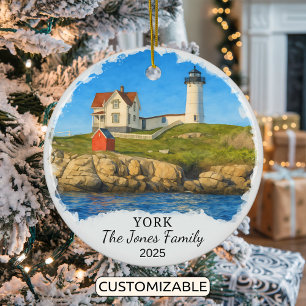 Ornamento de York personalizado, Maine