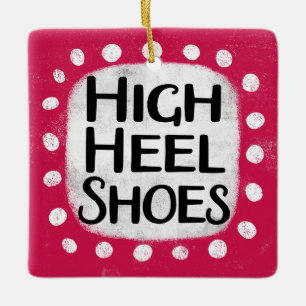 Ornamento de zapatos de tacón alto