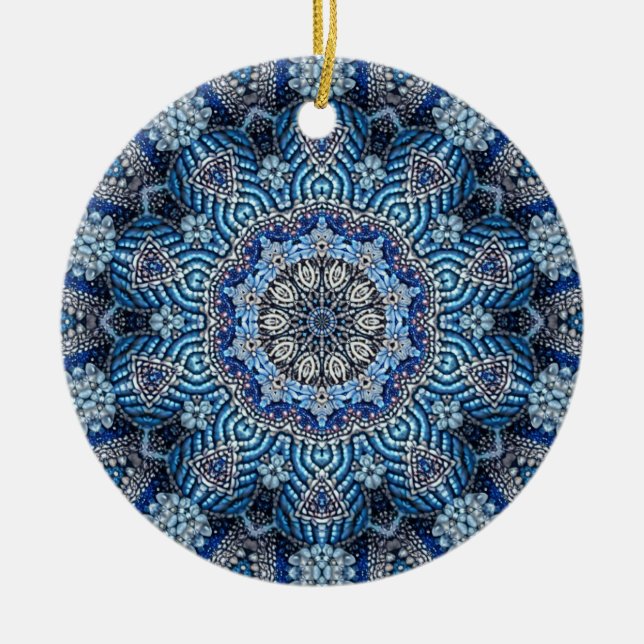 Ornamento decorativo azul (Frente)
