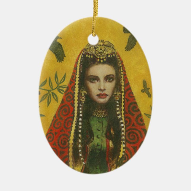 Ornamento decorativo de la bruja (Frente)