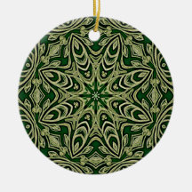 Ornamento decorativo de oro verde