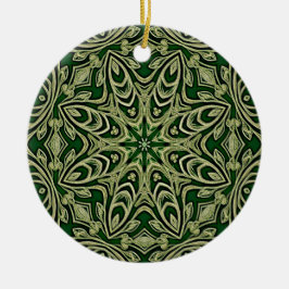 Ornamento decorativo de oro verde