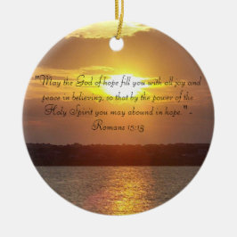 Ornamento del 15:13 de los romanos de la cita de