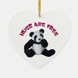 Ornamento del abrazo panda