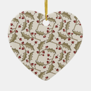 Ornamento del acebo del navidad