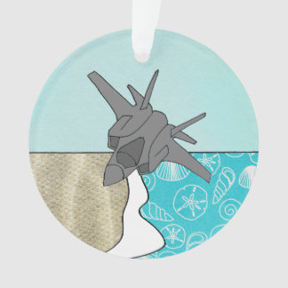 Ornamento del aeroplano del combatiente de la