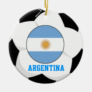 Ornamento del aficionado al fútbol de la Argentin