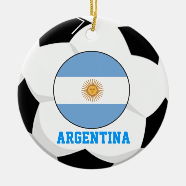 Ornamento del aficionado al fútbol de la Argentina (Frente)