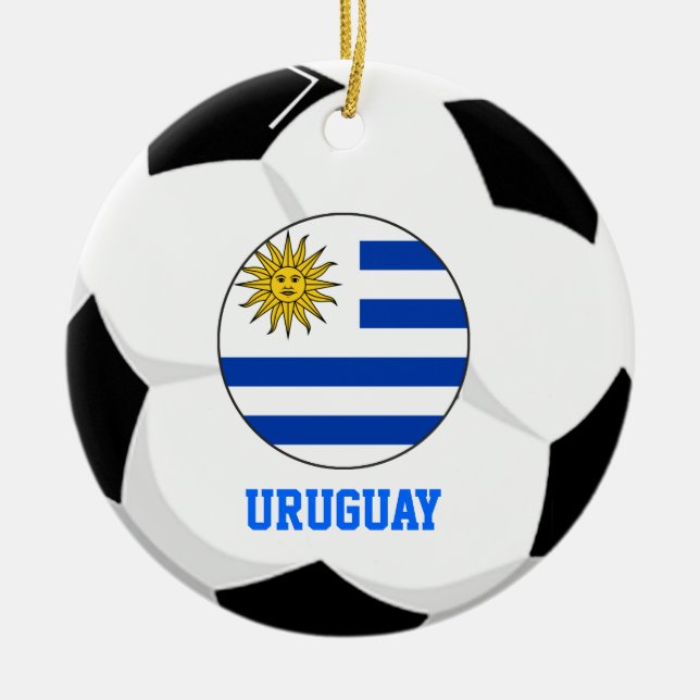 Ornamento del aficionado al fútbol de Uruguay Cham (Frente)