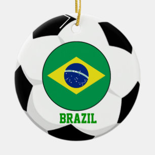 Ornamento del aficionado al fútbol del Brasil