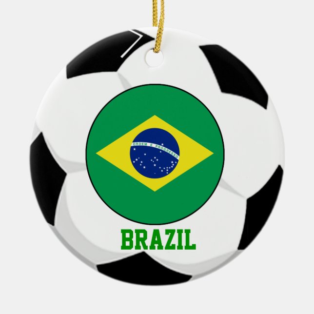 Ornamento del aficionado al fútbol del Brasil (Frente)
