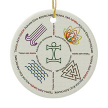 Ornamento del agua del fuego del aire de la tierra