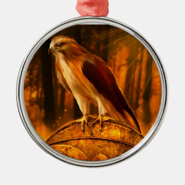 Ornamento del alcohol del halcón (Frente)