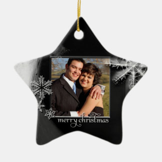 Ornamento del amor del copo de nieve - nuestro
