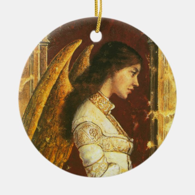 Ornamento del ángel del fresco (Frente)