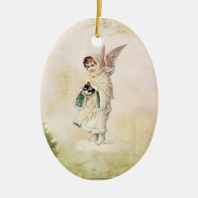 Ornamento del ángel del Victorian (Frente)