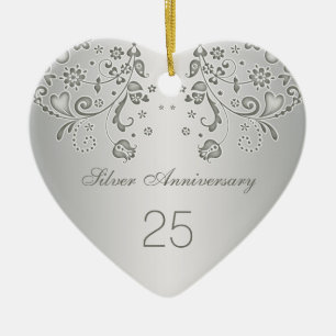 Ornamento del aniversario de boda de los remolinos