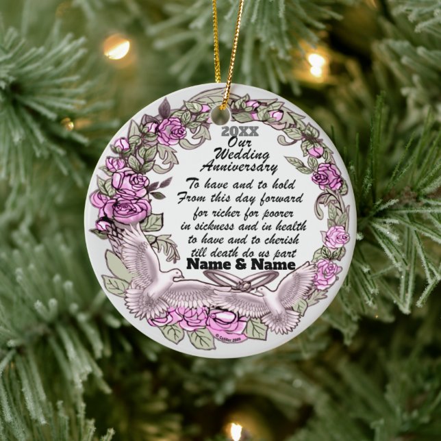 Ornamento del aniversario del boda (Árbol)