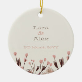 Ornamento del aniversario del Boda Boho Wildflower