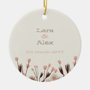 Ornamento del aniversario del Boda Boho Wildflower