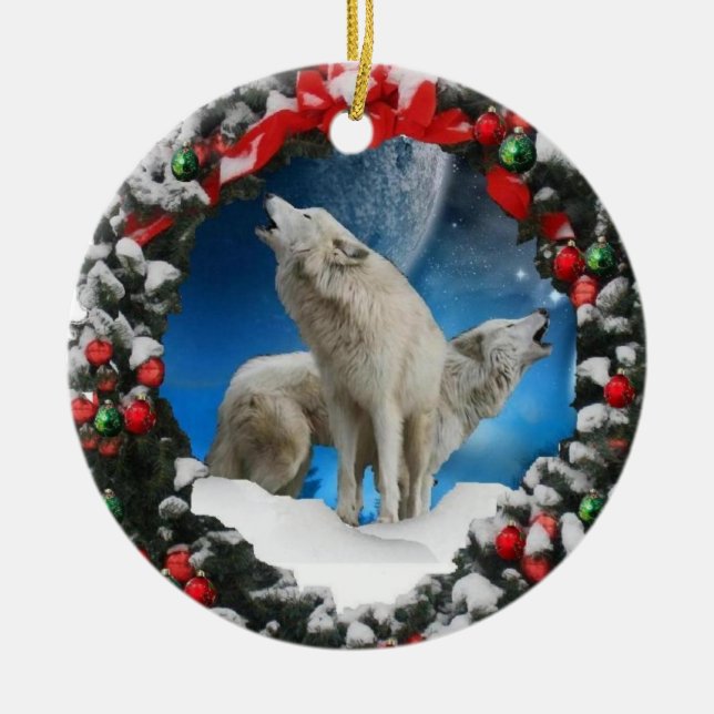 Ornamento del árbol de los cantantes del navidad (Frente)