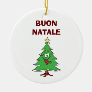 ORNAMENTO DEL ÁRBOL DE NAVIDAD "BUON NATALE"