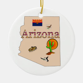 Ornamento del árbol de navidad de Arizona