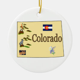 Ornamento del árbol de navidad de Colorado