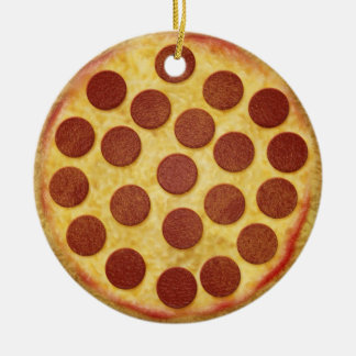 Ornamento del árbol de navidad de la pizza