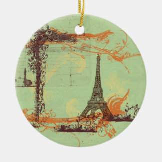 Ornamento del árbol de Navidad de la Torre Eiffel