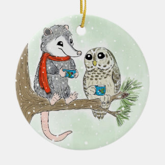 Ornamento del árbol de Navidad de los amigos de Wo