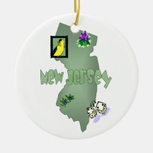 Ornamento del árbol de Navidad de Nueva Jersey