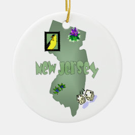Ornamento del árbol de Navidad de Nueva Jersey