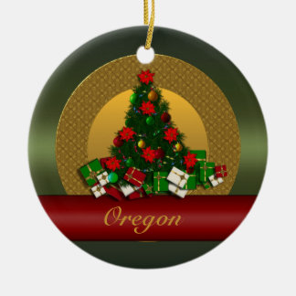Ornamento del árbol de navidad de Oregon