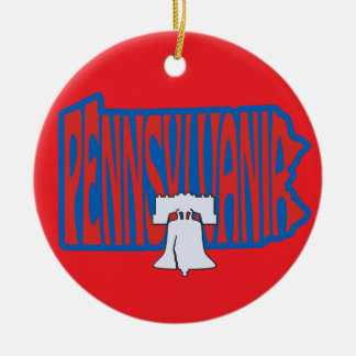 Ornamento del árbol de Navidad de Pennsylvania Lib