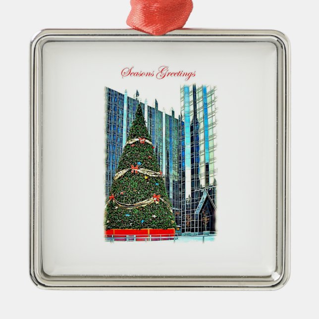 Ornamento del árbol de navidad de Pittsburgh (Frente)