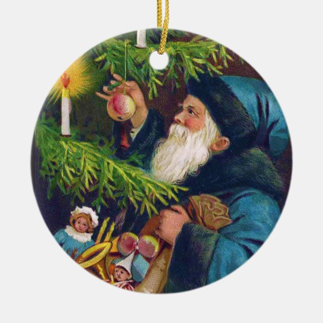 Ornamento del árbol de navidad de santa victoriana (Frente)