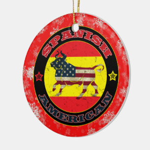 Ornamento del árbol de navidad de toros de Estados