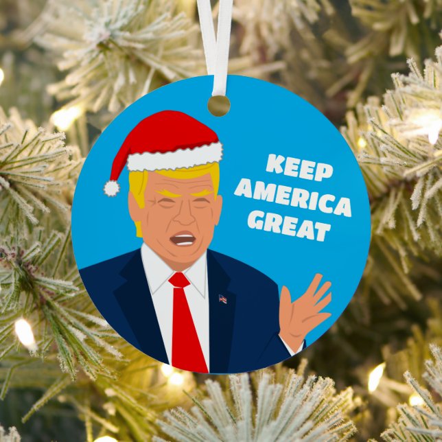 Ornamento del árbol de Navidad de Trump - Mantener (in situ)