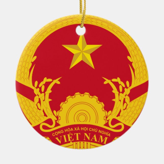 Ornamento del árbol de navidad de Vietnam* (Frente)