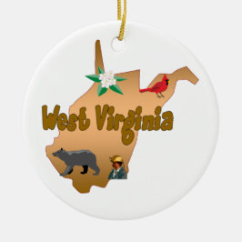 Ornamento del árbol de navidad de Virginia
