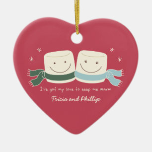 Ornamento del árbol de navidad del amor de la